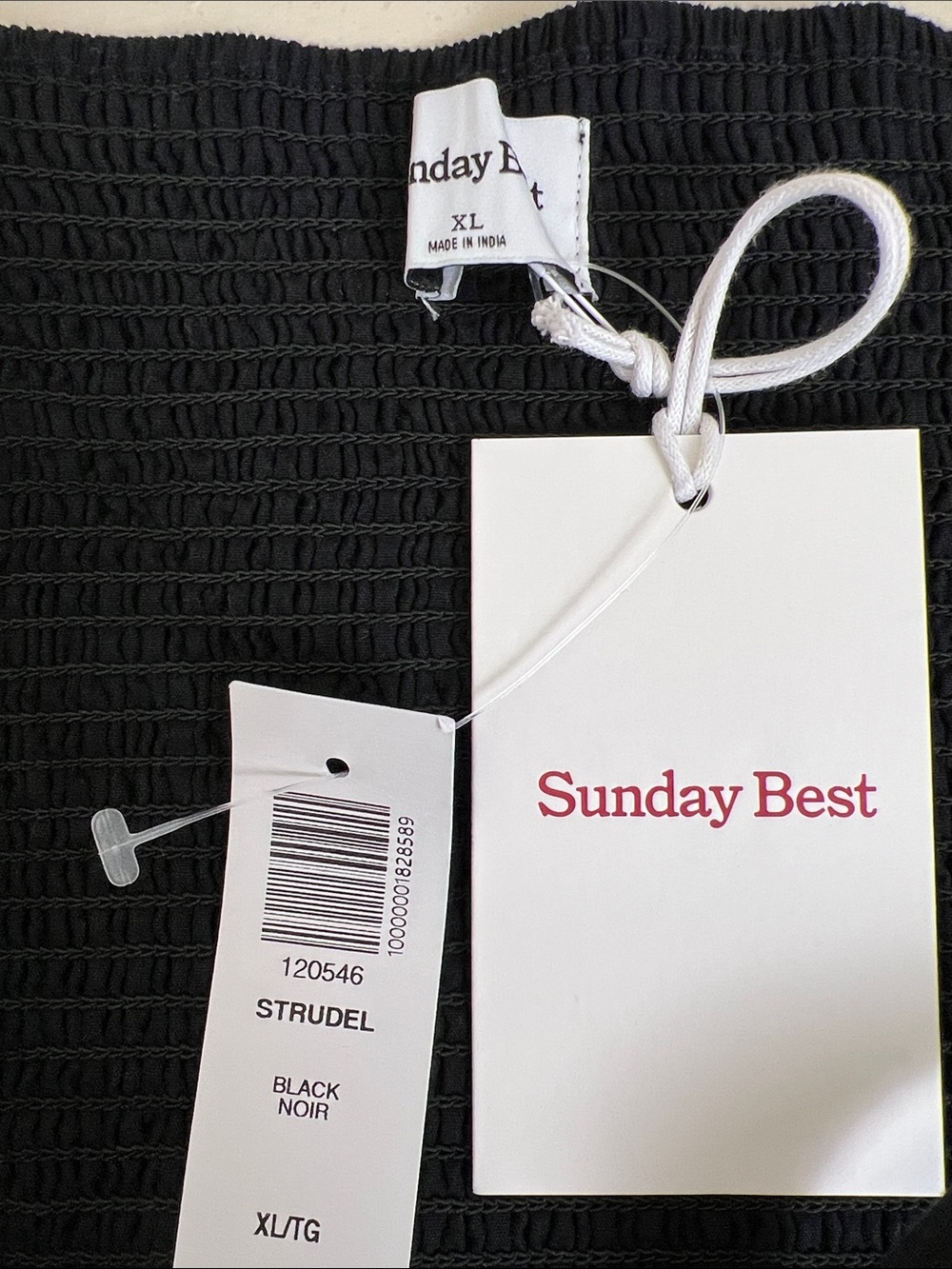 NWT Aritzia Sunday Best 100% Cotton Strudel Poplin Dress Black Size XL - Picture 9 of 12